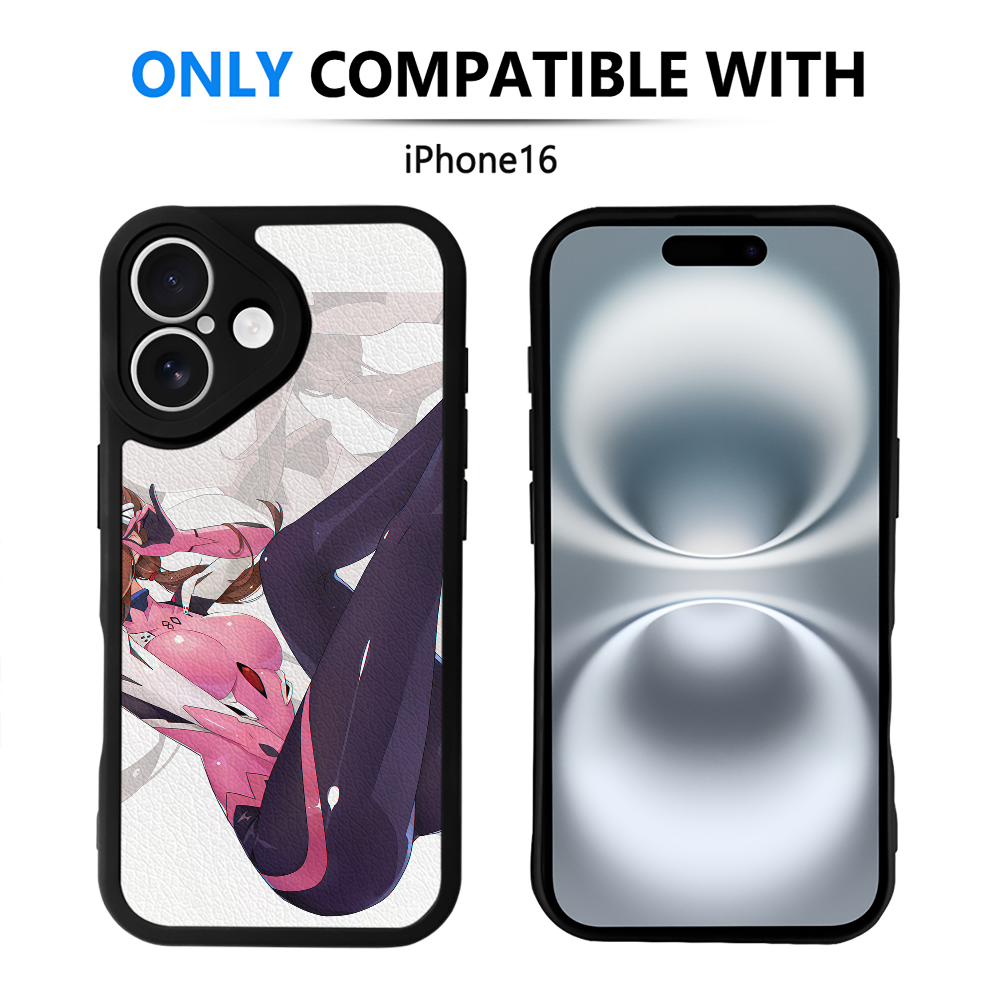 （画像用） EVA 新世紀エヴァンゲリオン 【iPhone 16シリーズ対応】シリコンスマホケース（レザー調） 材質：シリコン